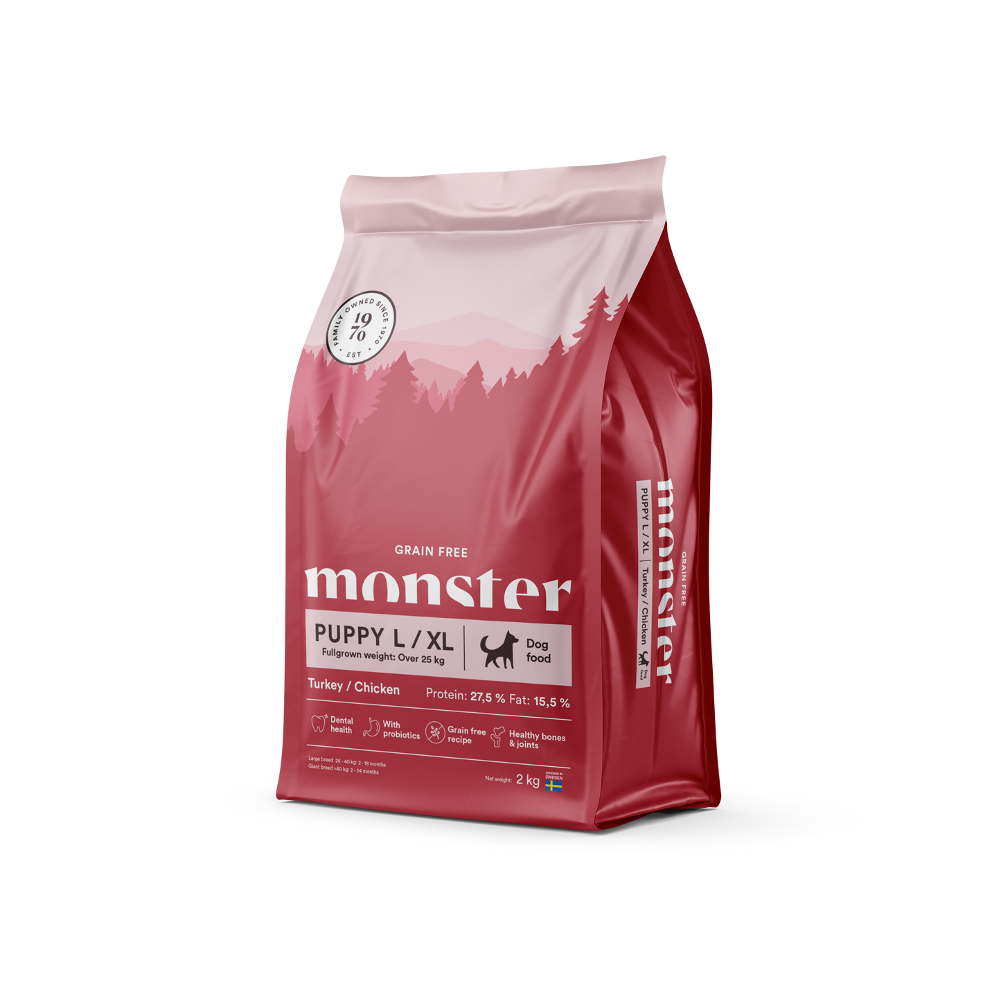 Monster Grain Free Puppy L/XL Turkey/Chicken