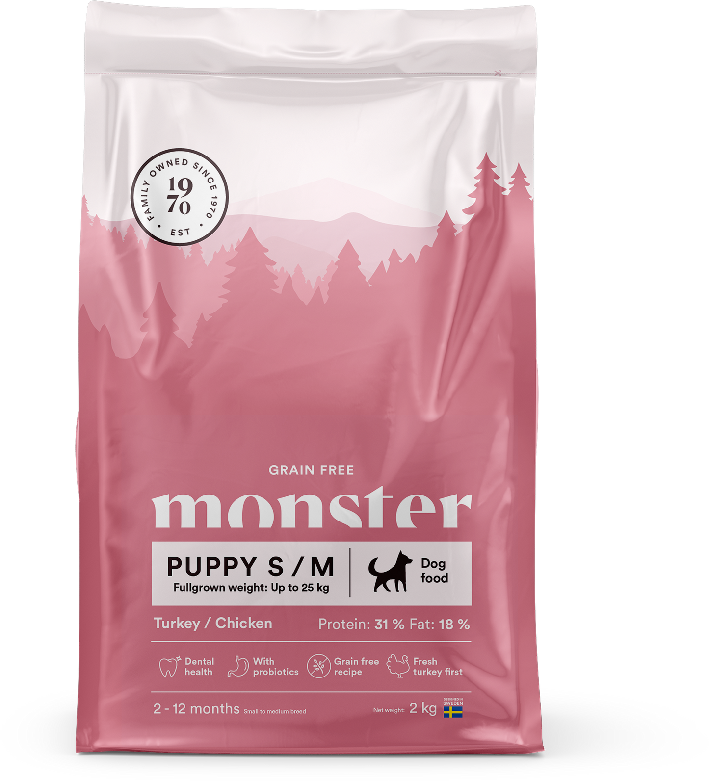 Monster Grain Free Puppy S/M Turkey/Chicken