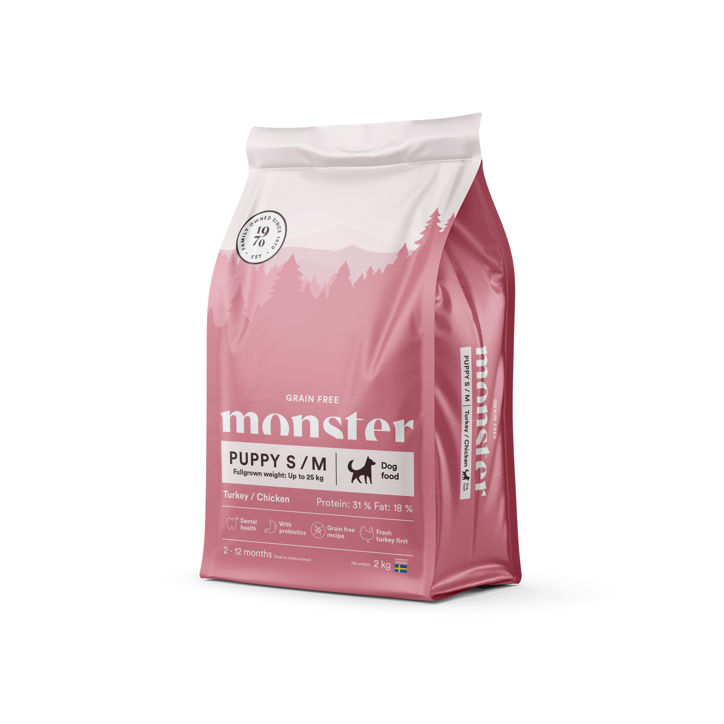 Monster Grain Free Puppy S/M Turkey/Chicken