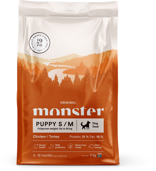 Monster Original Puppy S/M Chicken/Turkey